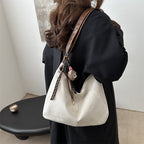 Soft Suede Hobo Handbag