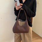 Textured Hobo Shoulder Bag