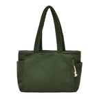 Versatile Corduroy Tote Bag