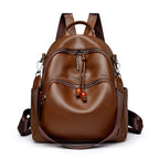 Premium Leather Travel Backpack