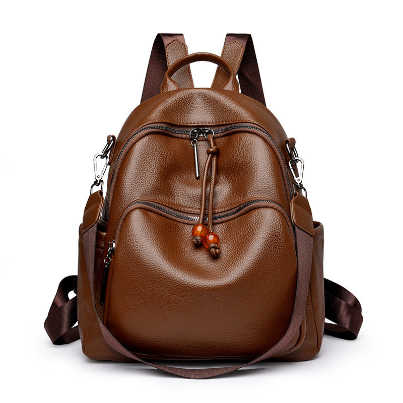 Premium Leather Travel Backpack
