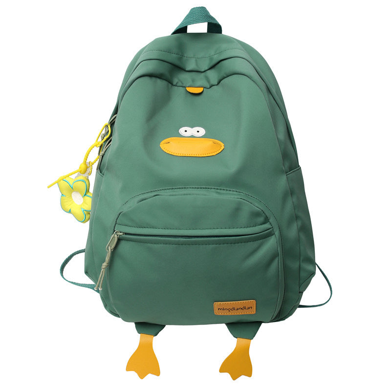 Cute Animal-Themed School Backpack-https://detail.1688.com/offer/852101104624.html-Calm Wears-Green-Calm Wears