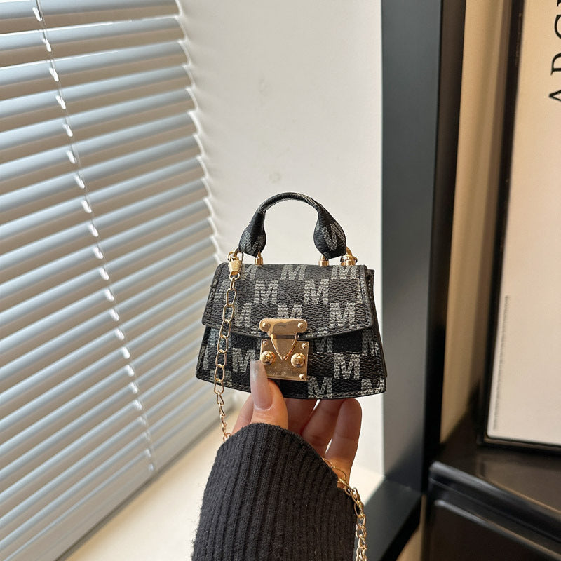 Women's mini handbag with decorative chain strap-https://detail.1688.com/offer/1050314428247.html-Calm Wears-Black-nothing-Calm Wears