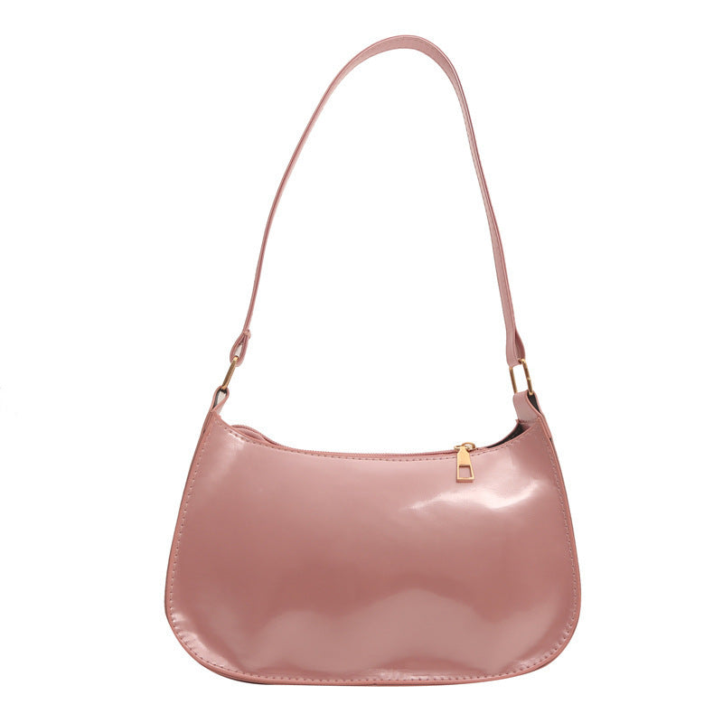 Chic Patent Leather Shoulder Bag