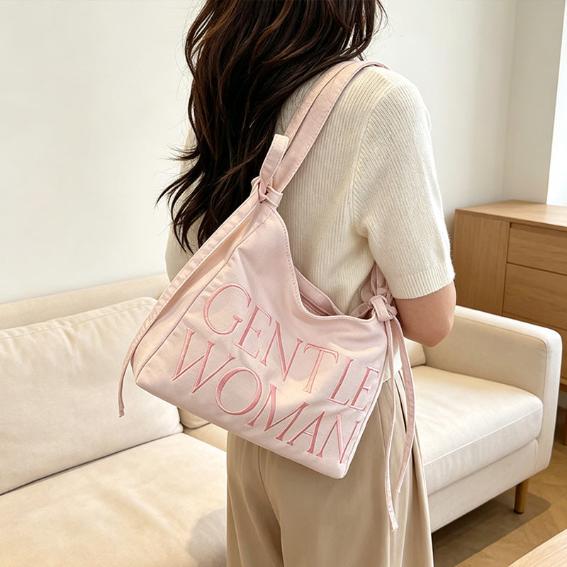 Stylish Satin Bucket Bag