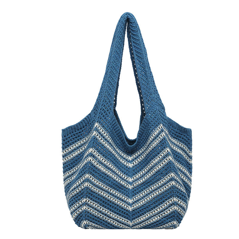 Ladies Crochet Tote Bag-https://detail.1688.com/offer/1031935985588.html-Calm Wears-Khaki-nothing-Calm Wears