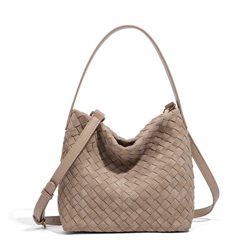 Textured Vegan Leather Crossbody Bag