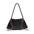 Textured Woven Shoulder Bag