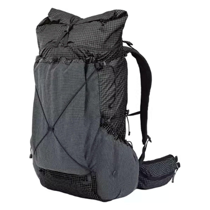 Outdoor backpack with innovative carrying system and adjustable compartments