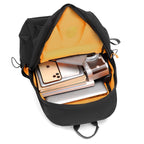 High-functional backpack with multiple compartments and ergonomic carrying elements