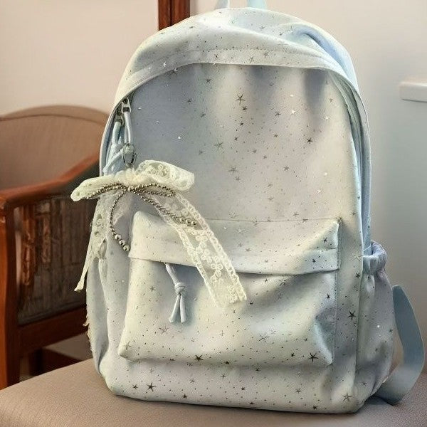 Whimsical Star-Embellished Backpack