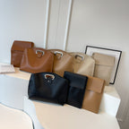 Women Designer Tote Bag with removable organizer-https://detail.1688.com/offer/845337249254.html-Calm Wears-Khaki-Size: One Size-Calm Wears