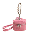 Ladies mini handbag with luxurious chain pendant