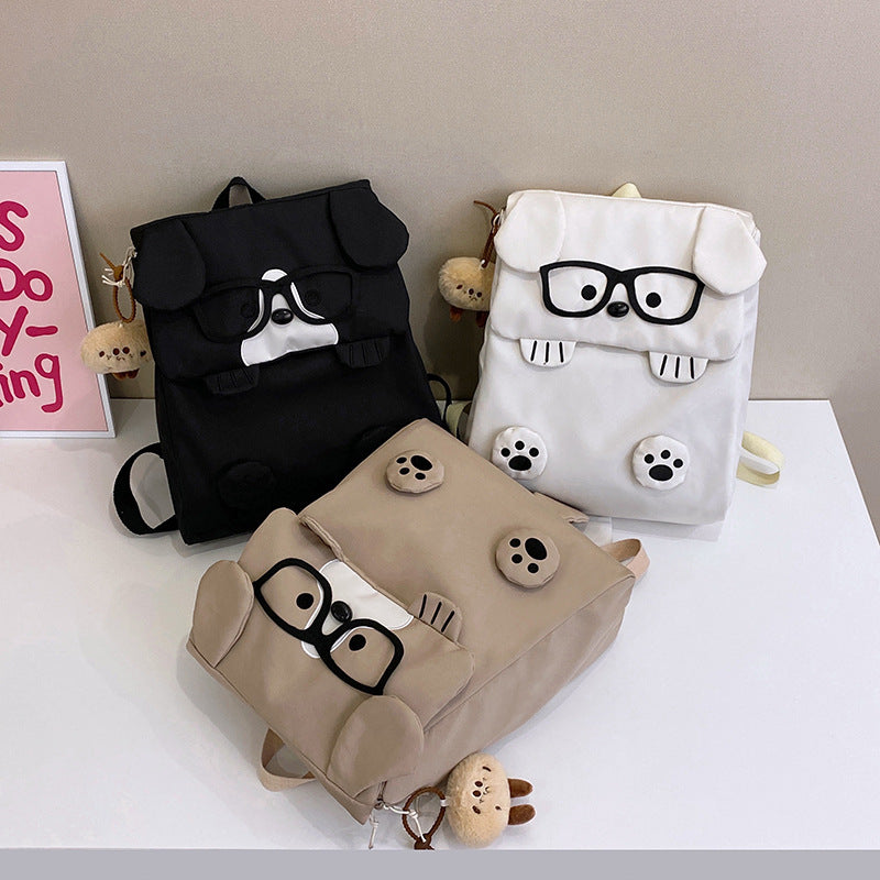 Backpack in Creative Dog Design with Funny Details