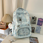 Backpack with Cute Applications and Thoughtful Storage