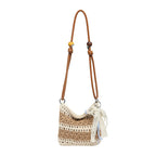 Women crocheted shoulder bag with decorative details-https://detail.1688.com/offer/1052324400056.html-Calm Wears-Khaki-nothing-Calm Wears