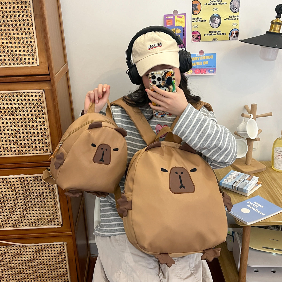 Backpack in Cute Bear Design