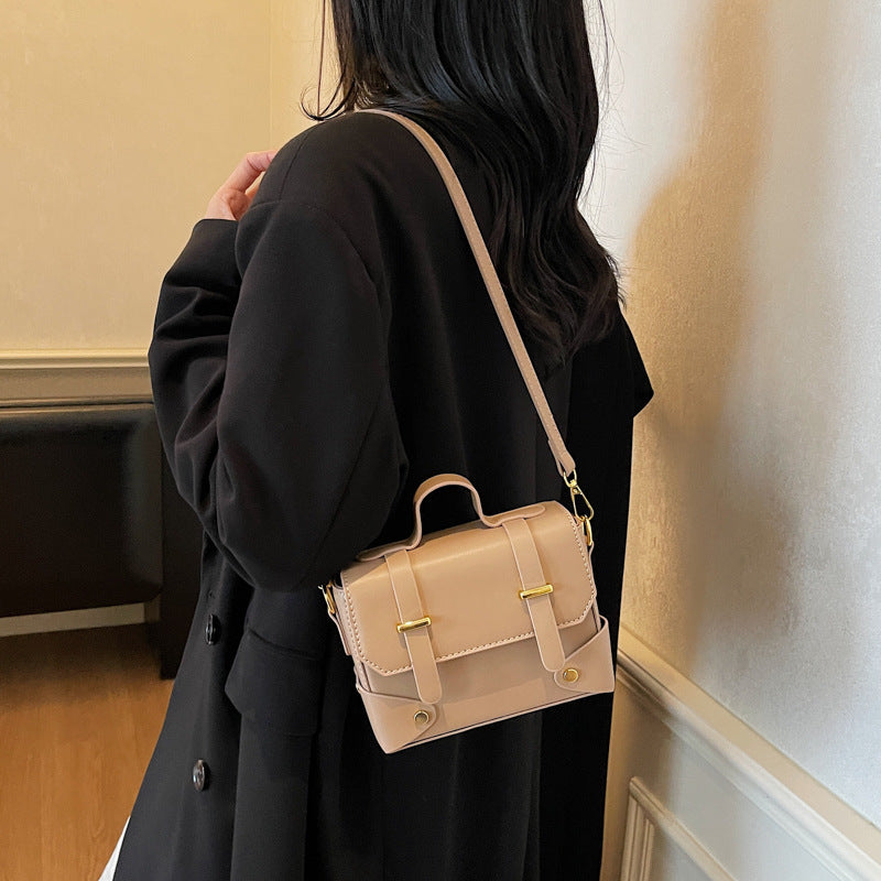 Women's mini handbag with textured design and detachable shoulder strap-https://detail.1688.com/offer/1008506408209.html-Calm Wears-Khaki-nothing-Calm Wears