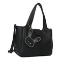 Structured Faux Leather Handbag