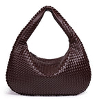 Woven Leather Shoulder Bag