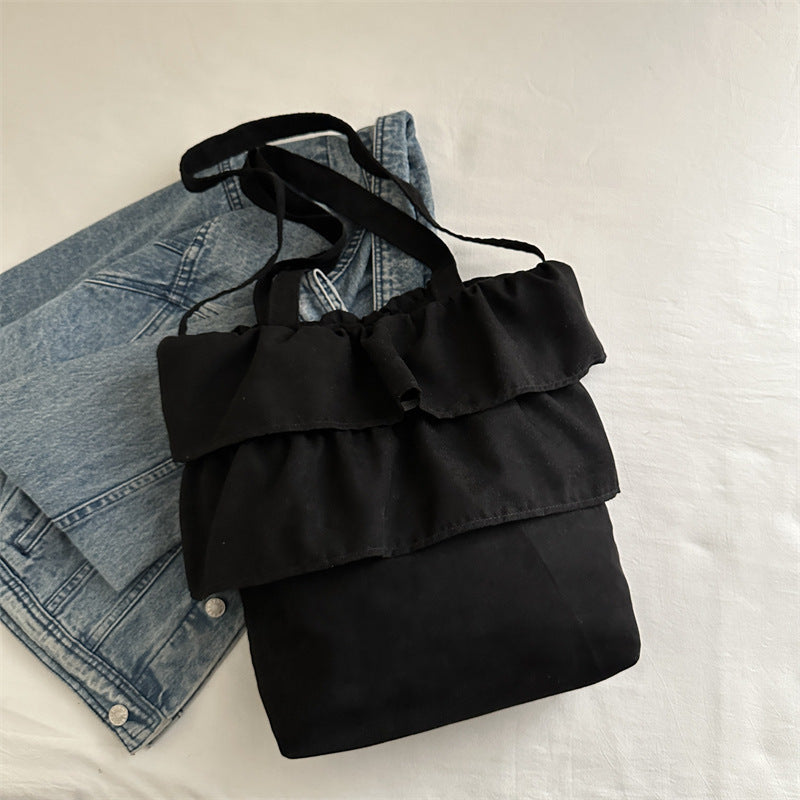 Chic Ruffled Tote Bag