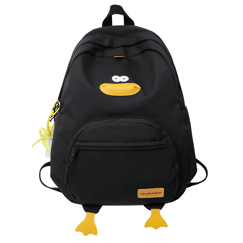 Cute Animal-Themed School Backpack-https://detail.1688.com/offer/852101104624.html-Calm Wears-Black-Calm Wears