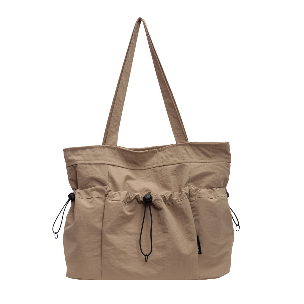 Practical everyday handbag with drawstring