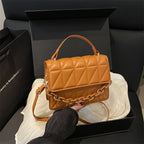 Quilted Mini Satchel Handbag