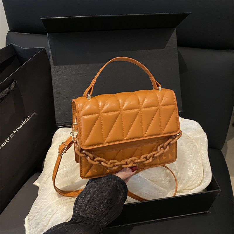 Quilted Mini Satchel Handbag