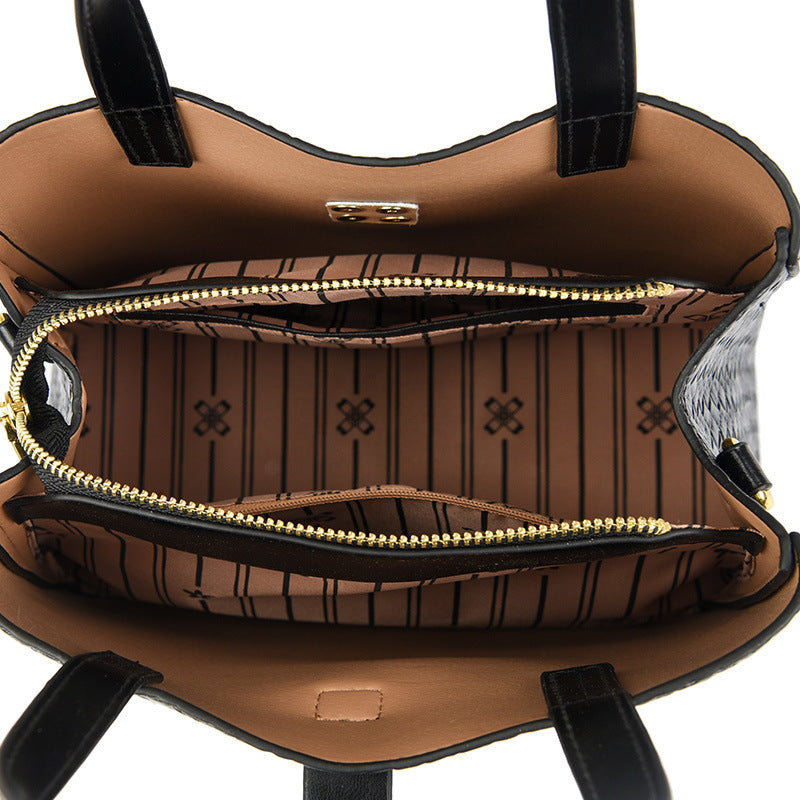 Textured Structured Handbag