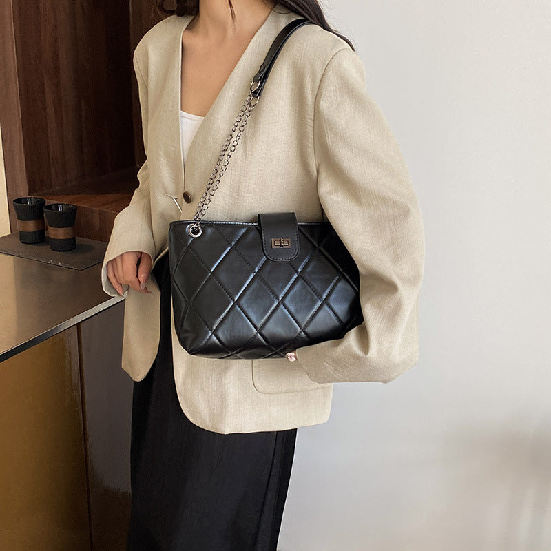Quilted Elegant Satchel Handbag
