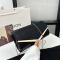 Women elegant clutch bag with glitter accent