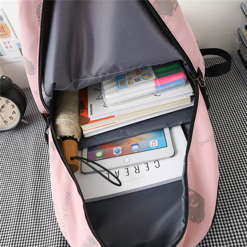 Urban leisure backpack with unique animal motif