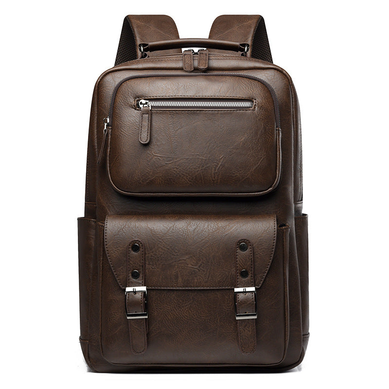 Stylish Multi-Purpose Leather Backpack Calm Wears