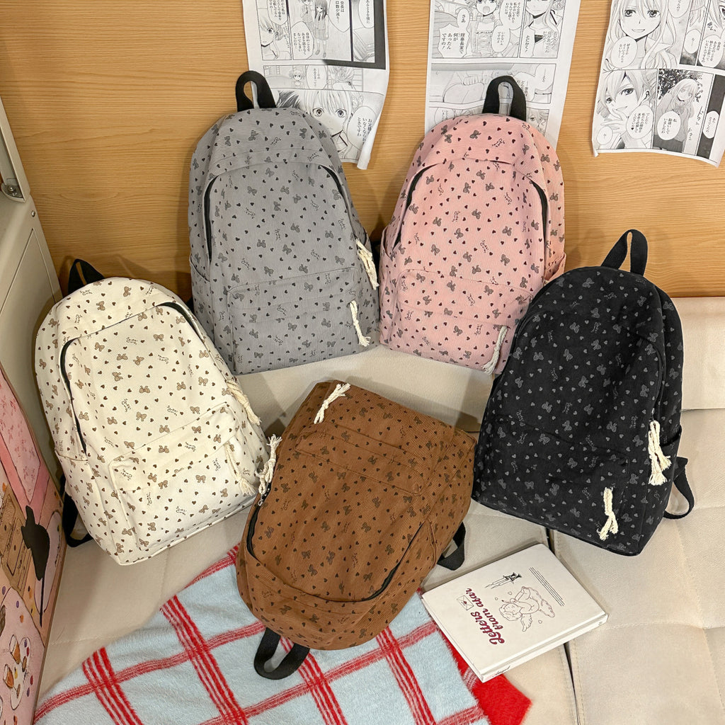 Backpack with Playful Butterfly Design
