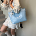 Women's stylish tote bag with practical inner pockets-https://detail.1688.com/offer/914664890411.html-Calm Wears-White-nothing-Calm Wears