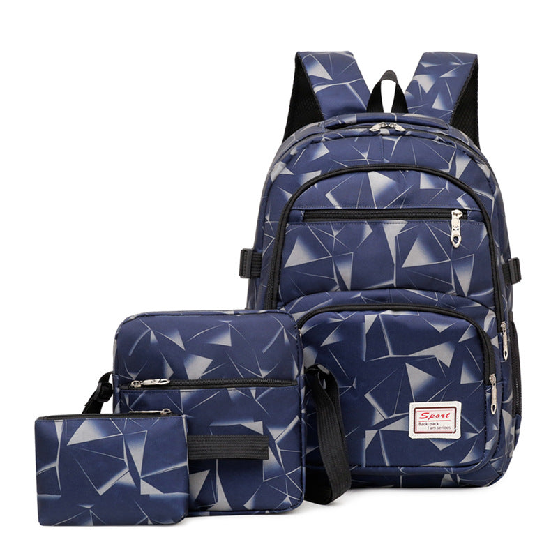 Sporty backpack with breathable back padding