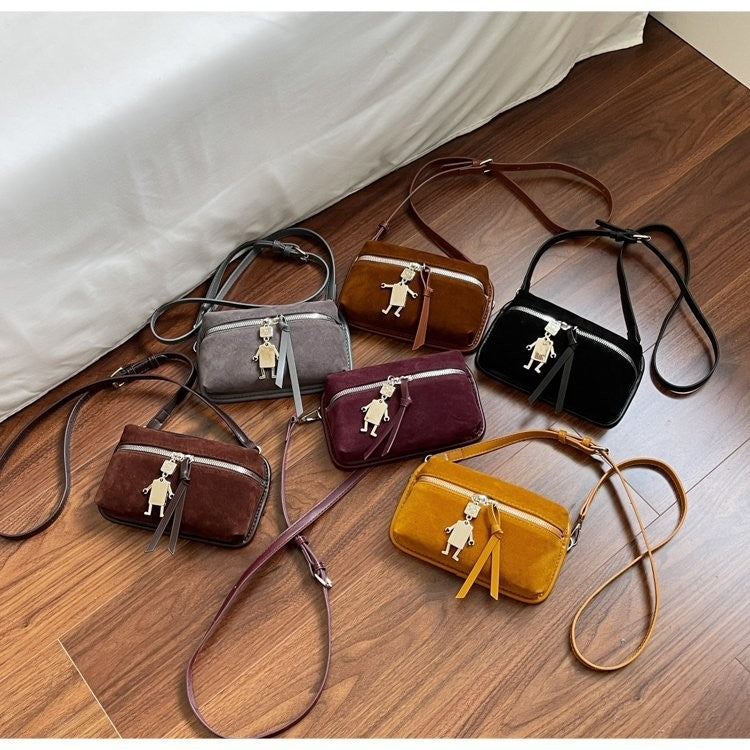Women's practical shoulder bag made of high-quality suede leather-https://detail.1688.com/offer/974044430038.html-Calm Wears-Braun-nothing-Calm Wears