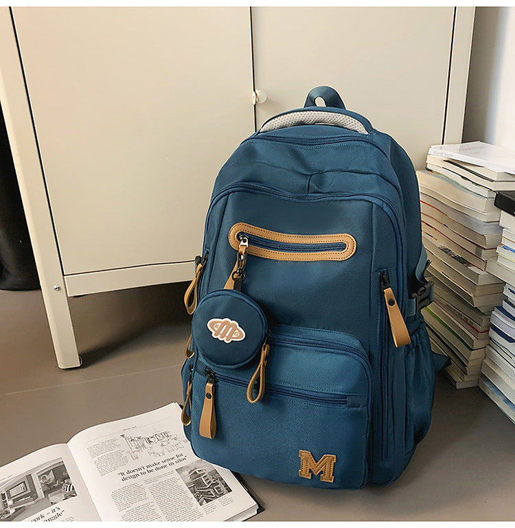 Versatile Multi-Compartment School Backpack-https://detail.1688.com/offer/1044940531134.html-Calm Wears-Green-Calm Wears
