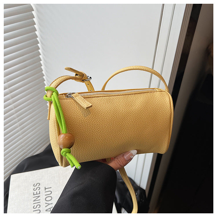 Women's Shoulder Bag made of high-quality synthetic leather with colorful drawstring-https://detail.1688.com/offer/911119504031.html-Calm Wears-Yellow-nothing-Calm Wears