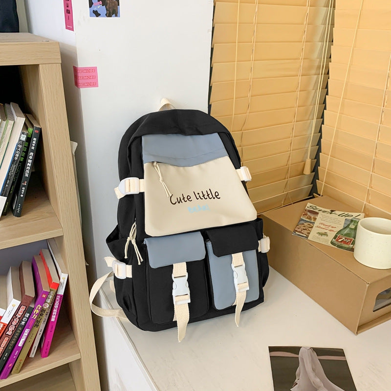 Leisure backpack with practical storage pockets