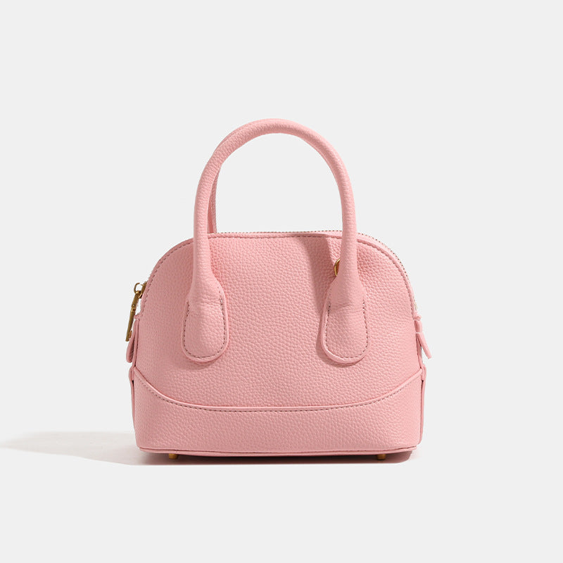 Women's mini handbag with textured artificial leather-https://detail.1688.com/offer/921194696514.html-Calm Wears-Rosa-nothing-Calm Wears