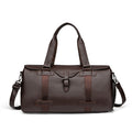 Premium Leather Weekender Duffel Bag