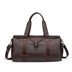 Premium Leather Weekender Duffel Bag