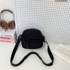 Compact Corduroy Crossbody Bag