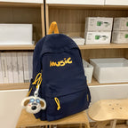 Casual Music-Themed Backpack