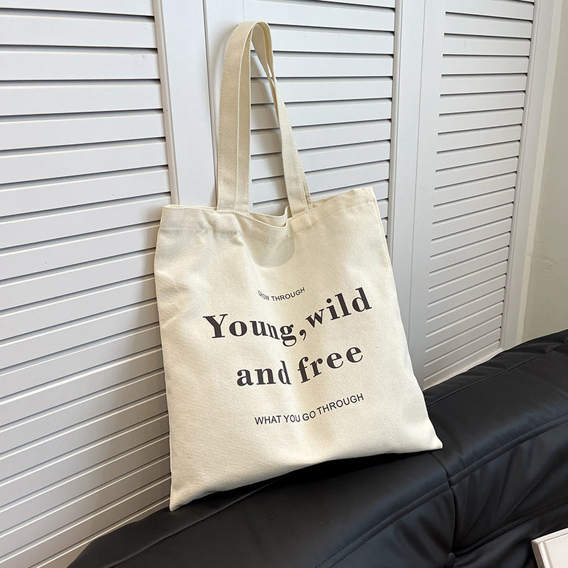 Motivational Canvas Tote Bag