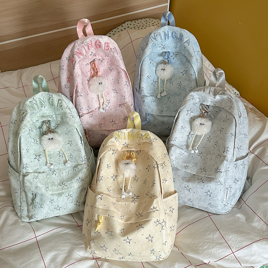 Women’s Stylish Star-Printed Backpack
