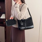 Women's hobo bag with detachable mini organizer