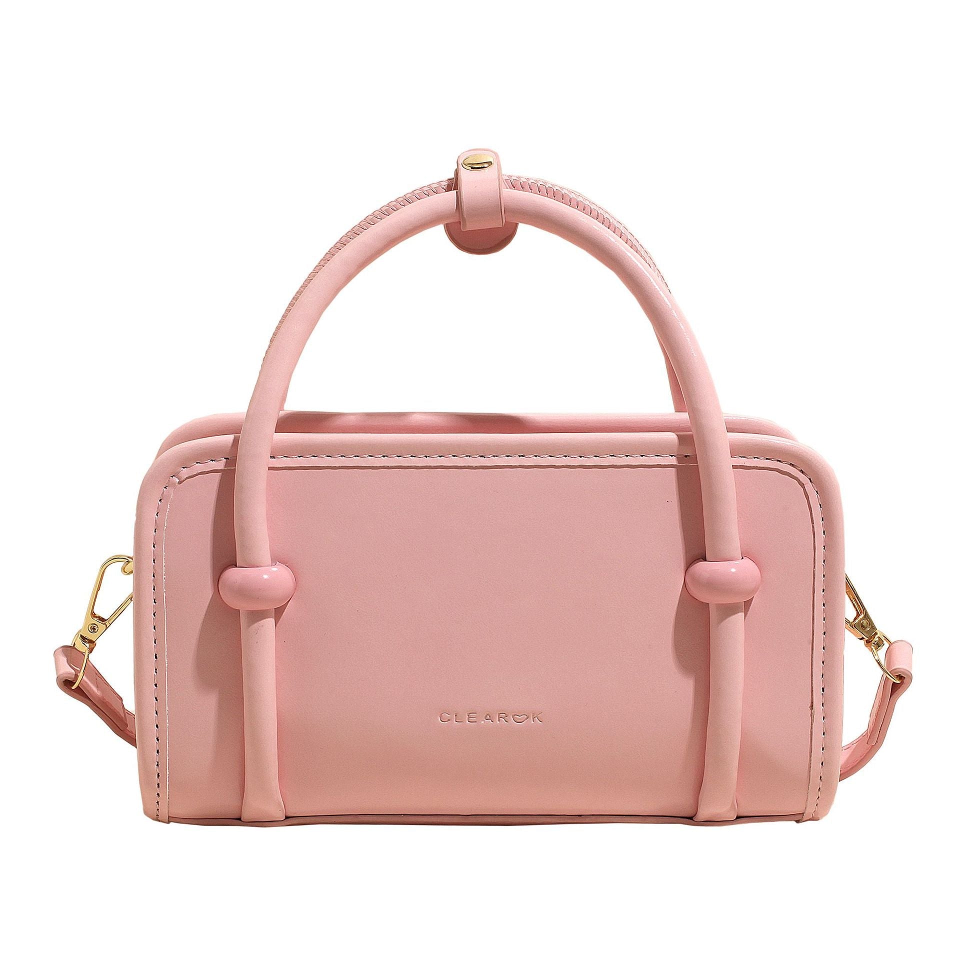 Women's mini handbag with cute bear charm